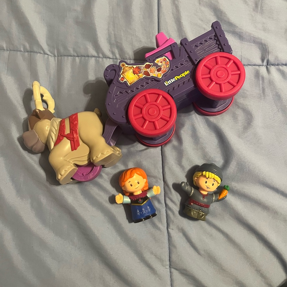 Frozen Fisher Price Little People Sleigh Toy Set